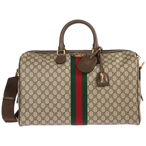 gucci leather duffle